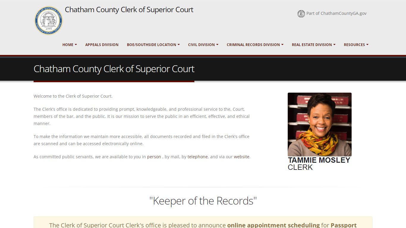 Chatham County, GA - Court System - Superior Court