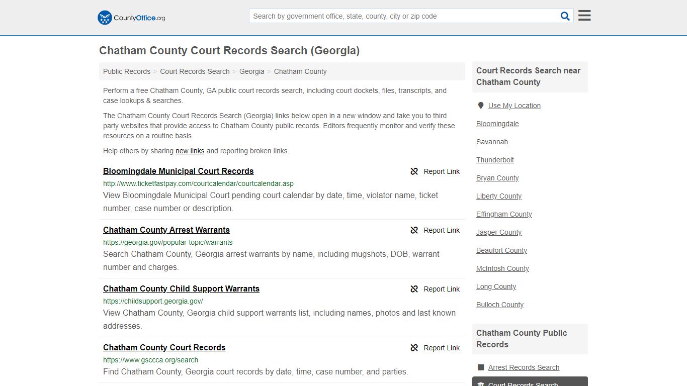 Court Records Search - Chatham County, GA (Adoptions ...